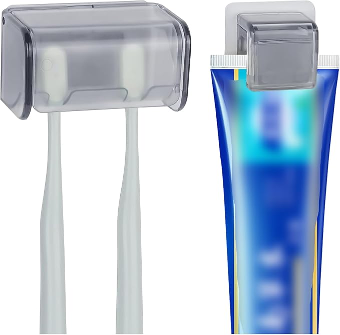 Wall-Mounted Toothbrush Holder by HLGOLDLUO