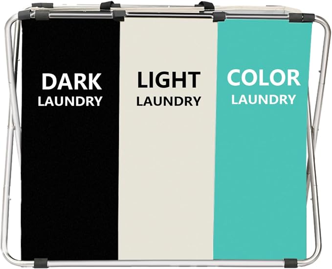 1-Pack Large Laundry Basket, Waterproof, Freestanding Laundry Hamper, - Image 2