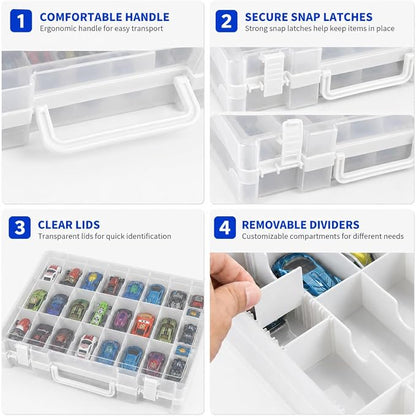 Toy Car Storage Organizer Case Compatible - Image 7