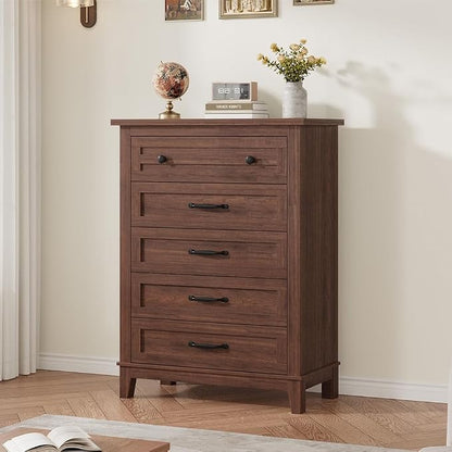 GarveeHome 5 Dresser for Bedroom, 41.3 in Tall Vertical Drawer Dresser by GarveeHome