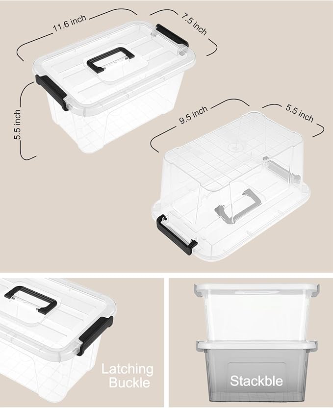 EOENVIVS Plastic Storage Bins - Image 2