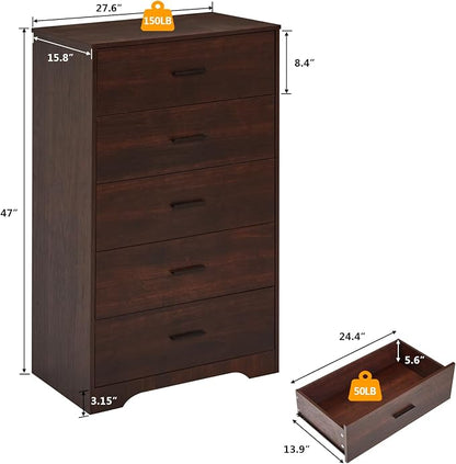 LIDYUK Dresser for Bedroom, Wood Dresser - Image 2