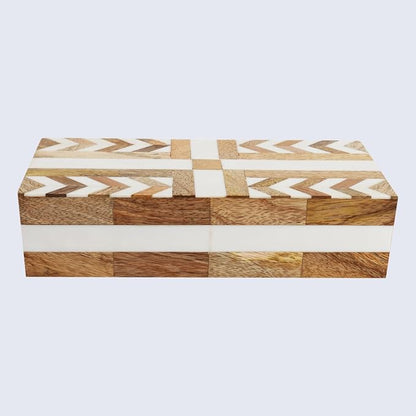 Handicrafts Home White Decorative Storage Box - Image 4