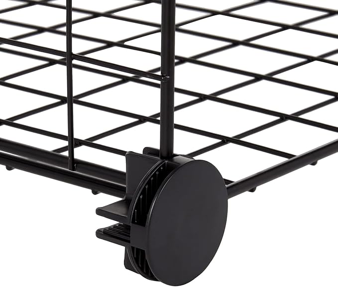 Amazon Basics 4 Cube Wire Grid Storage Organizer, Closet Organizer and Shelves - Image 6