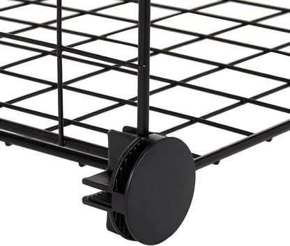 Amazon Basics 4 Cube Wire Grid Storage Organizer, Closet Organizer and Shelves - Image 6