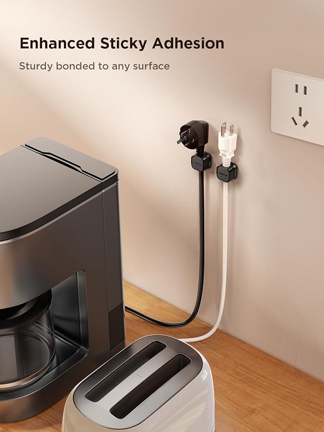 6 Pack Magnetic Cord Holder, Cord Organizer Cable Clip - Image 7