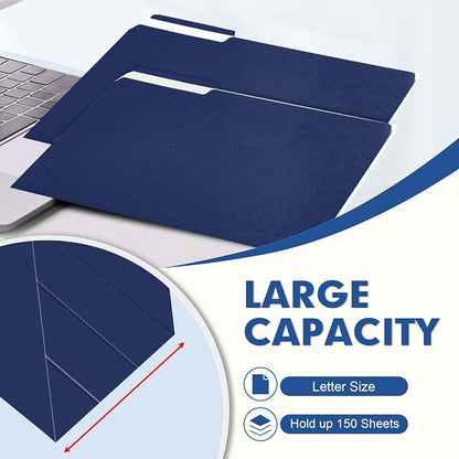File Folder, PANDRI 120 Pack File Folder, 1/3 Cut Tab, Letter Size, Filing - Image 4