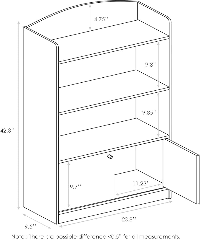 Furinno LOVA Book Shelf, Bookshelf - Image 4