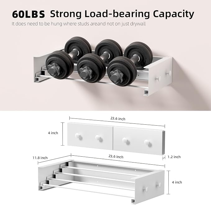 ZMBESUP Upgrade Small Wall Mounted Drying Rack - Image 3