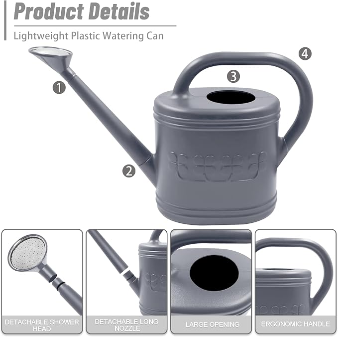 2 Gallon Watering Can, Outdoor Watering Can - Image 6
