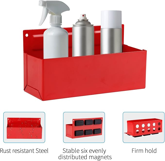 Magnetic Aerosol Spray Can Holder, Magnet Toolbox Bottle Holder, Tool Box - Image 3
