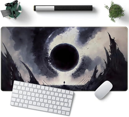 Black Moon Mousepad Gaming MTG Playmat Desk Mat Original Aesthetics Mouse Pad by YKJWW