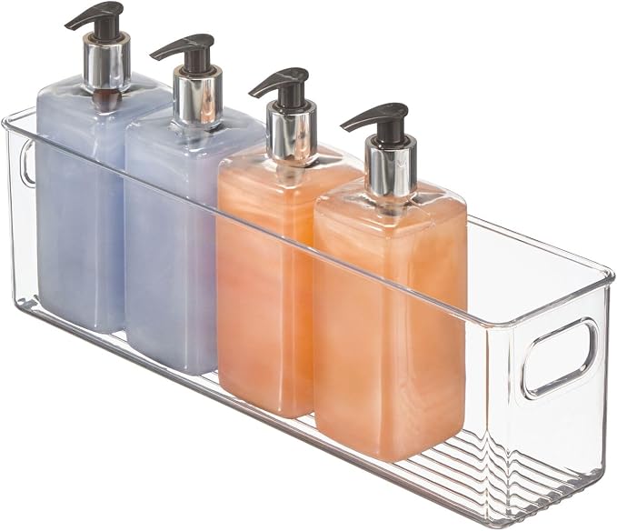 mDesign Plastic Bathroom Storage Container Bins w/ Handles - Image 7