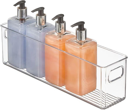 mDesign Plastic Bathroom Storage Container Bins w/ Handles - Image 7