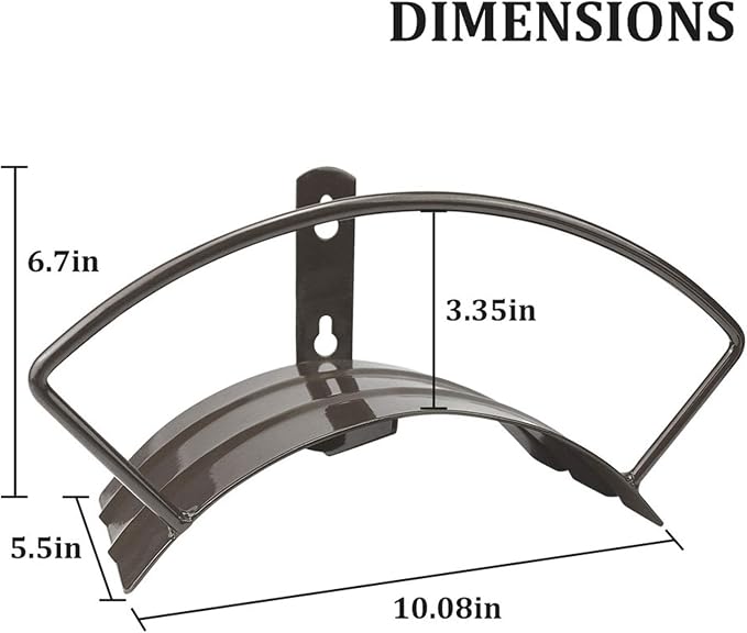 Eastrans Wall Mounted Garden Hose Holder Hold 125ft 3/4" Hose, Durable and - Image 2