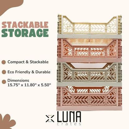 Collapsible Storage Box, Foldable Crate Organizer Bin - Image 2