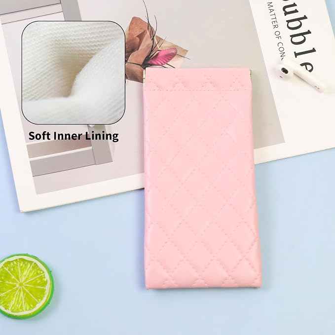Double Eyeglass Case Soft Dual Glasses Case - Image 5