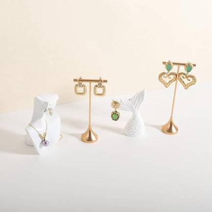 GemeShou Single Gold Earring T bar Stand, Metal earring display holder - Image 4