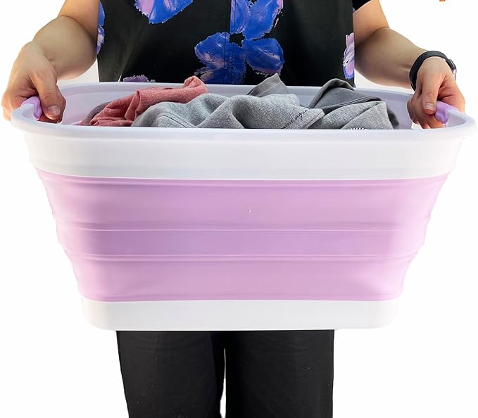 SAMMART 27L Collapsible Plastic Laundry Basket - Image 7