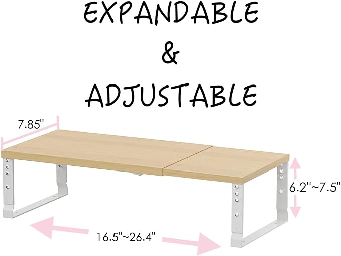 Adjustable Metal Shelving Unit, Stackable & Expendable Storage Rack - Image 3