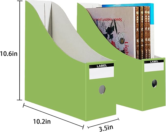 Limitliho 24 Pack Fresh Color Cardboard Magazine Holder - Image 5