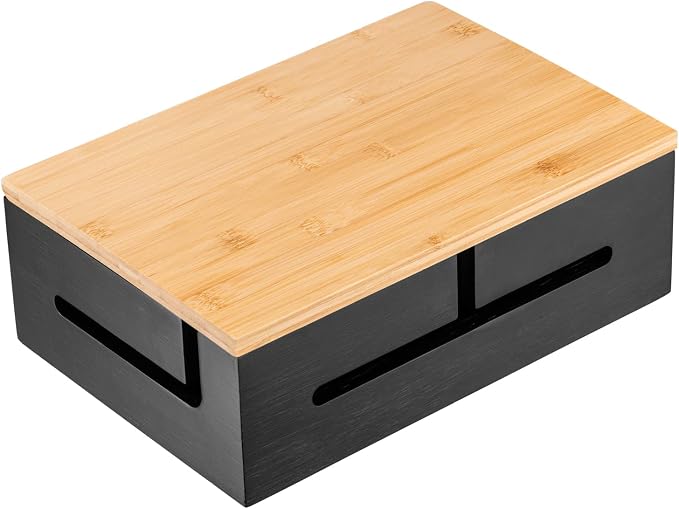 Bamboo Cable Management Box - Image 7