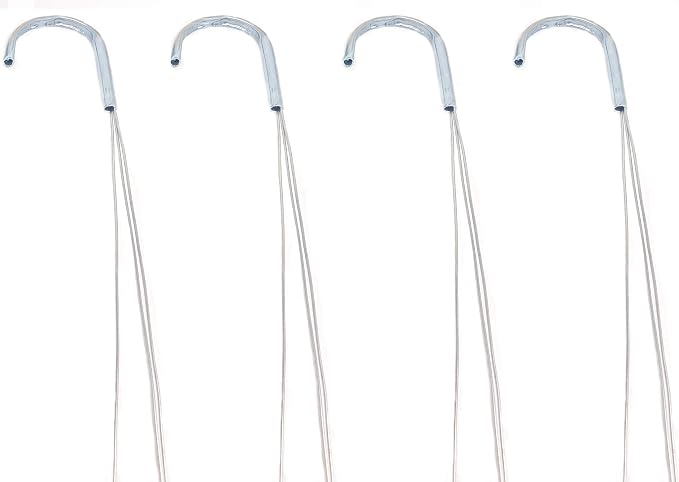 4 Pack 21" 3 Strong Wire Steel Hook Hanger, Gardening Indoor Outdoor Patio by ILUVUMOREI