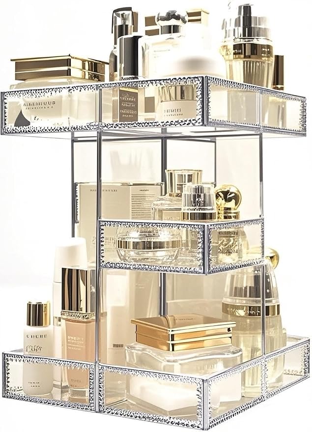 Hersoo 360 Degree Rotation Cosmetic Organizer -Premium Makeup Storage - Image 4