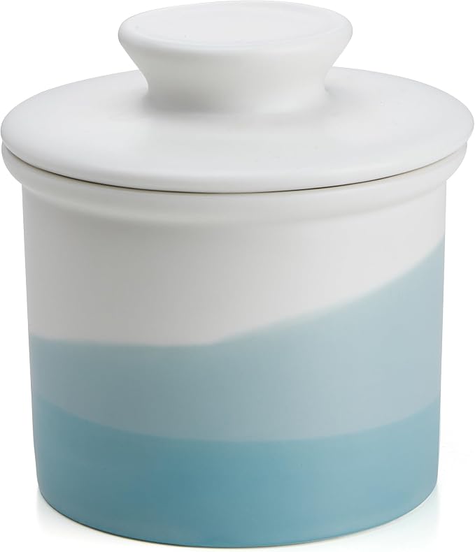 Sweese Light Green French Butter Dish by Sweese