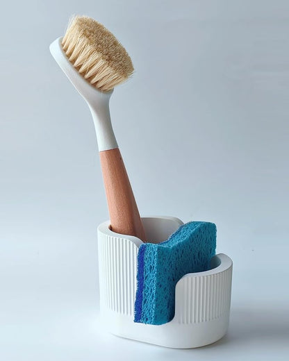 2-in-1 Diatomite Sponge Holder for Kitchen Sink, Quick-Drying Dish Sponge and by BekPooQ