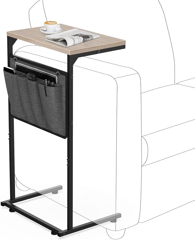 Vantic C Shaped End Table, Small Side Table by Vantic