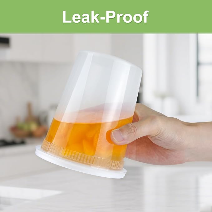 60 Sets Deli Containers with Lids, 32/16/8 oz X 20 Set Each, Leak-Proof & BPA - Image 4