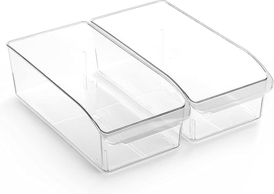 BINO | Plastic Storage Bins, Small | THE CURVE COLLECTION | Multi-Use Organizer by BINO