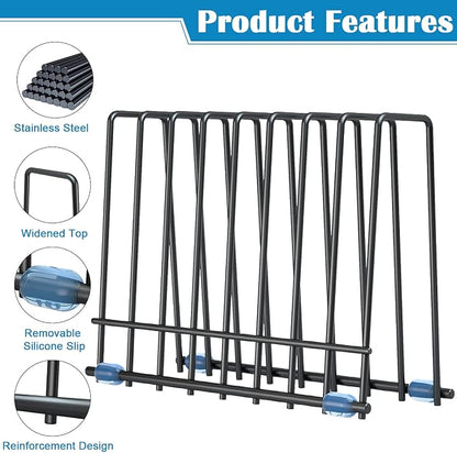 Reusable Storage Bags Rack, Stainless Stand - Image 2