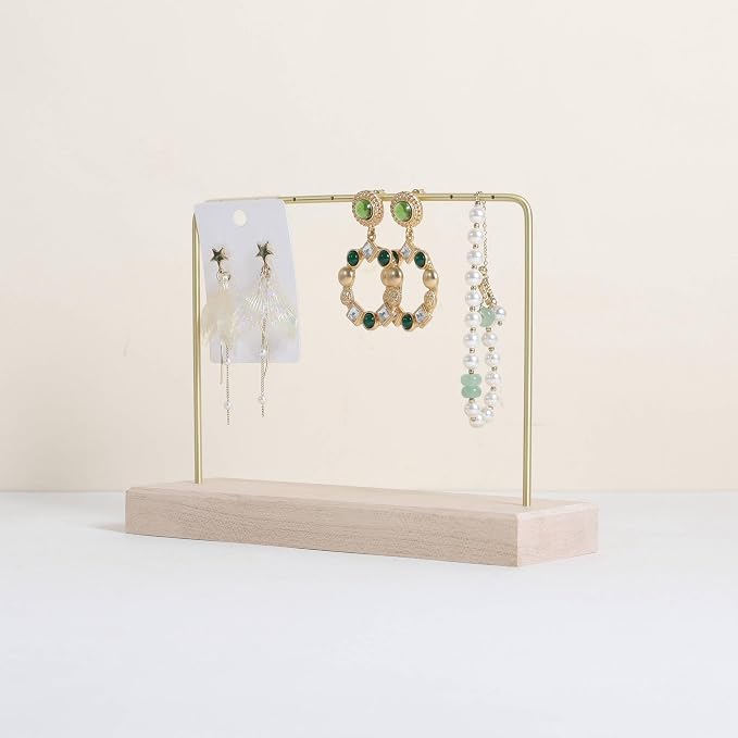 GemeShou Maple Earring holder for selling, Brass earring stands and displays by GemeShou