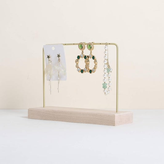 GemeShou Maple Earring holder for selling, Brass earring stands and displays by GemeShou