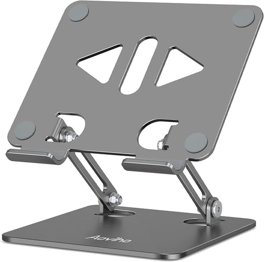 Adjustable Tablet Stand Holder for Desk, Desktop Tablet Holder, Foldable by Aoviho
