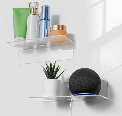 OAPRIRE Clear Acrylic Floating Shelves Set of 2 by OAPRIRE