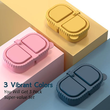6 Pack Reusable Silicone Snack Containers - Image 2