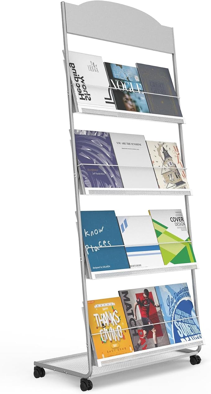 Floor-Standing Magazine Rack 4-Layer by TONGMO