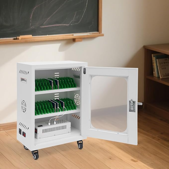 Cell Phone Charging Stations 30 Device Mobile Storage Cart - Image 3