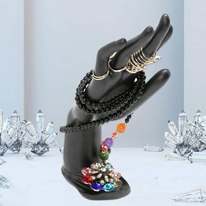 Resin Lotus Flower Ring and Bracelet Artcraft Hand Display Rack - Image 3