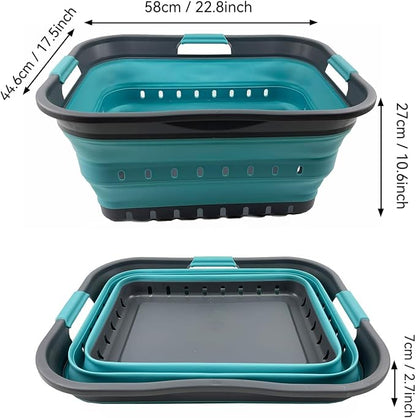 SAMMART 42L Collapsible Plastic Laundry Basket - Image 3