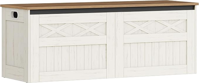 Hzuaneri 47" Storage Bench, Lift Top, 210L/55 Gal Large Storage Chest | | 330lb - Image 9