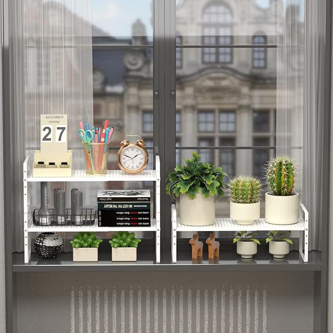Expandable Counter Organizer Shelf, Countertop Organizer Kitchen Bathroom - Image 5
