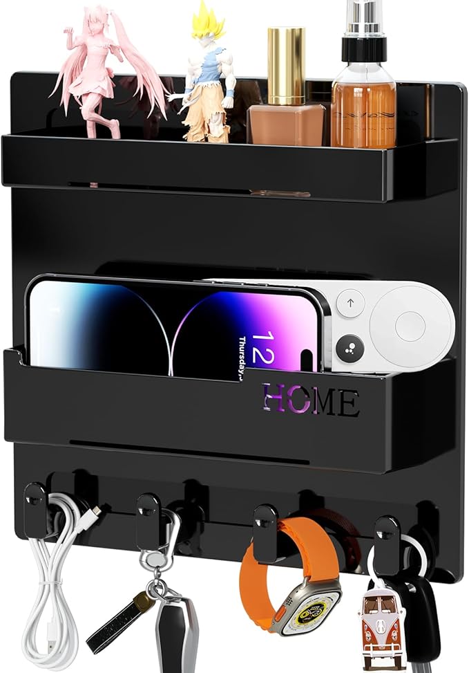 Bedside Wall Organizer, Wall Mount Self Stick On, Cute Room Decor Aesthetic by CHENYAOAI
