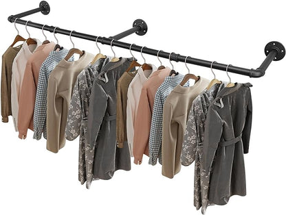 Livabber Industrial Pipe Clothes Rack, Heavy Duty Detachable Iron Garment Rack by Livabber