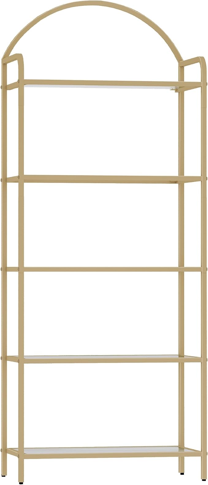 Hzuaneri Bookcase Bookshelf, Tempered Glass Bookshelves | Slim Shelving Unit by Hzuaneri