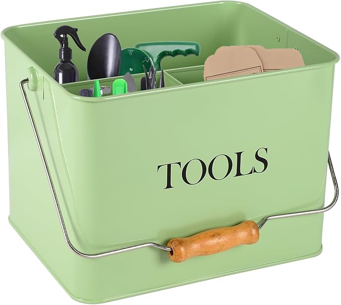 Garden Tool Organizer, Metal Tool Caddy by Xbopetda