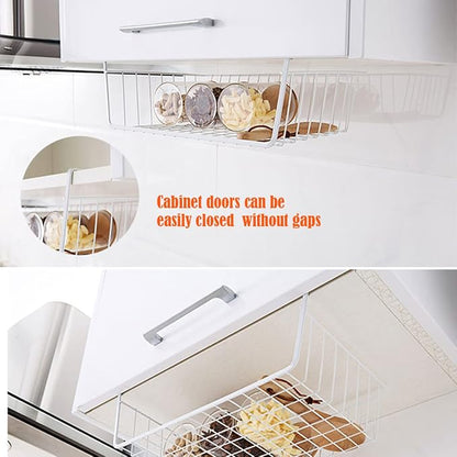 Under Shelf Storage Basket, Hanging shelf basket Slides Under Shelves - Image 7